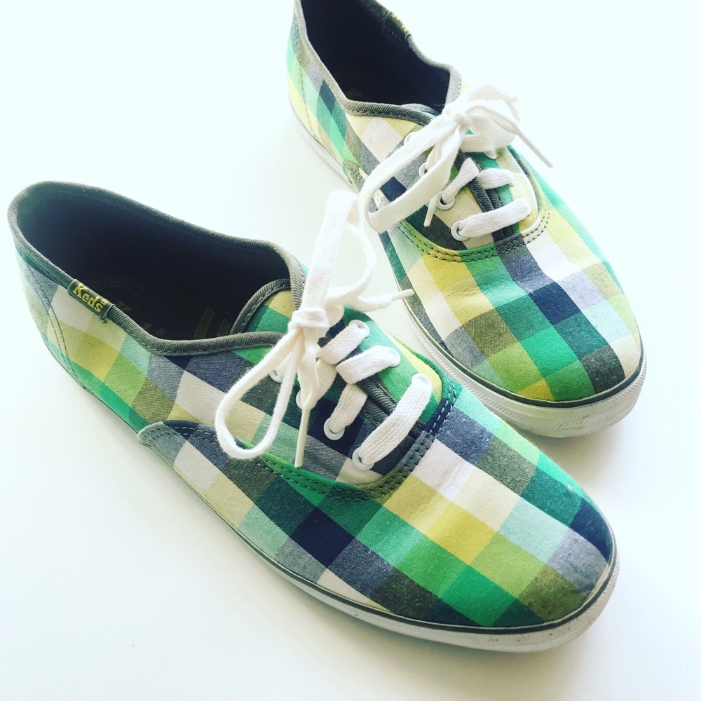 Keds w/Gingham Pattern